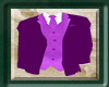 Purple Satin Suit Top
