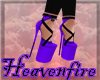 ^HF^Purple Spiked Heels