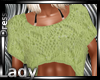 Olive Knitted Crop Top