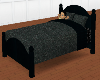 black bed