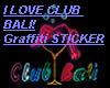 I Love CLUB BALI Sticker