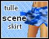Blue Tulle Scene Skirt