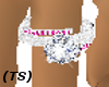 (TS)white pink dia ring