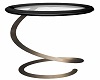 Brass Round End Table