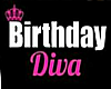 Birthday Diva Tee Black