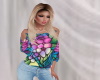 Colorful Floral Top