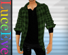 Moss Plaid Leisure Shirt