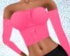 Cropped Sweater - Pink