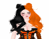 !Halloween Hair Blk/Oran