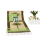 wicker palm bed