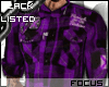 BL| Purple Plaid Rolled