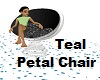 teal petal chair