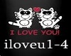 i love you the cute cat