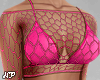 NP. Pink Fishnet Top