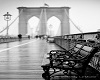 B&W Brooklyn Bridge 1