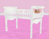 BABYGIRL PINK+WHITE CRIB