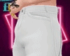 Zipped White Jeans