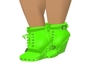 PVC Starry Boots Lime