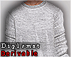 D* White Baggy Sweater