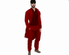 Long Coat Suit - Red