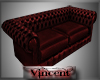 red elegant sofa
