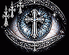 eyes real cross blue F