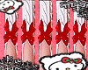 ✭ red bow nails