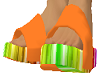 R sandals M orange