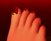 Red Nail Criminal Feet