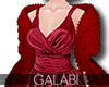 ❡ Fur Shawl - Red