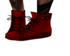 Red DJ shoes UA