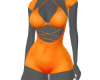 Orange short Romper
