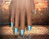 a- Blue Nails