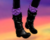 Purple Lace Fall Boots