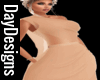 Peach Puff Silk Dress