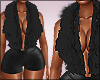 FURR Halter Romper Black