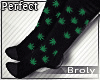 B190| Weed ☮ Sock - P
