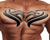 mask chest tattoo