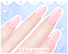 [T] Plain nails Pink
