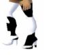 Black-white boots