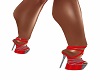 red sequin heels