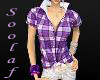*S*Purple Plaid Shirt