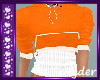 {KT} Orange Hoodie Top