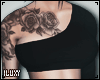 Black Top + Tattoo Rose