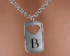 Necklace Couple Letter B