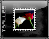 red/white roses stamp