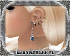 LA Blue spike Earrings