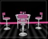 Pink Blk & Silver Table