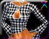 ! BW plaid flared top