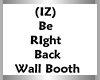 (IZ) BRB Wall Booth